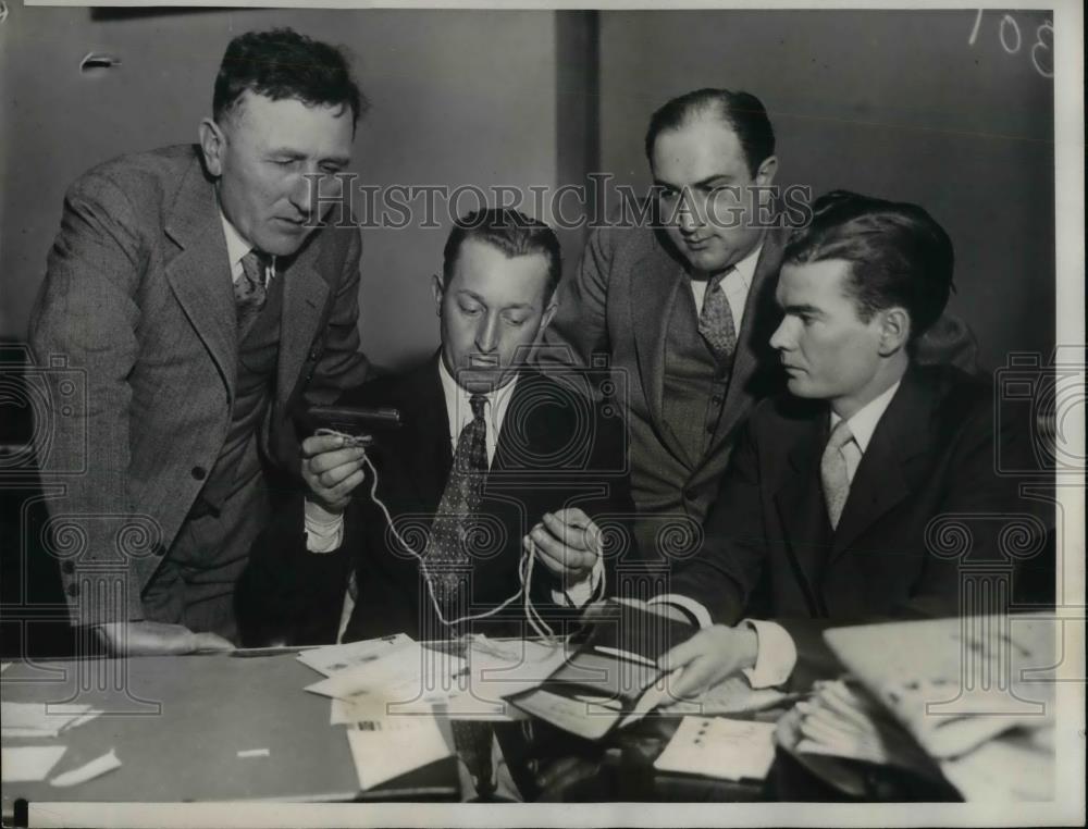 1933 Press Photo Joseph Pielmeir, Chas. Muellner, Herman Mosher, Lester Buckley - Historic Images