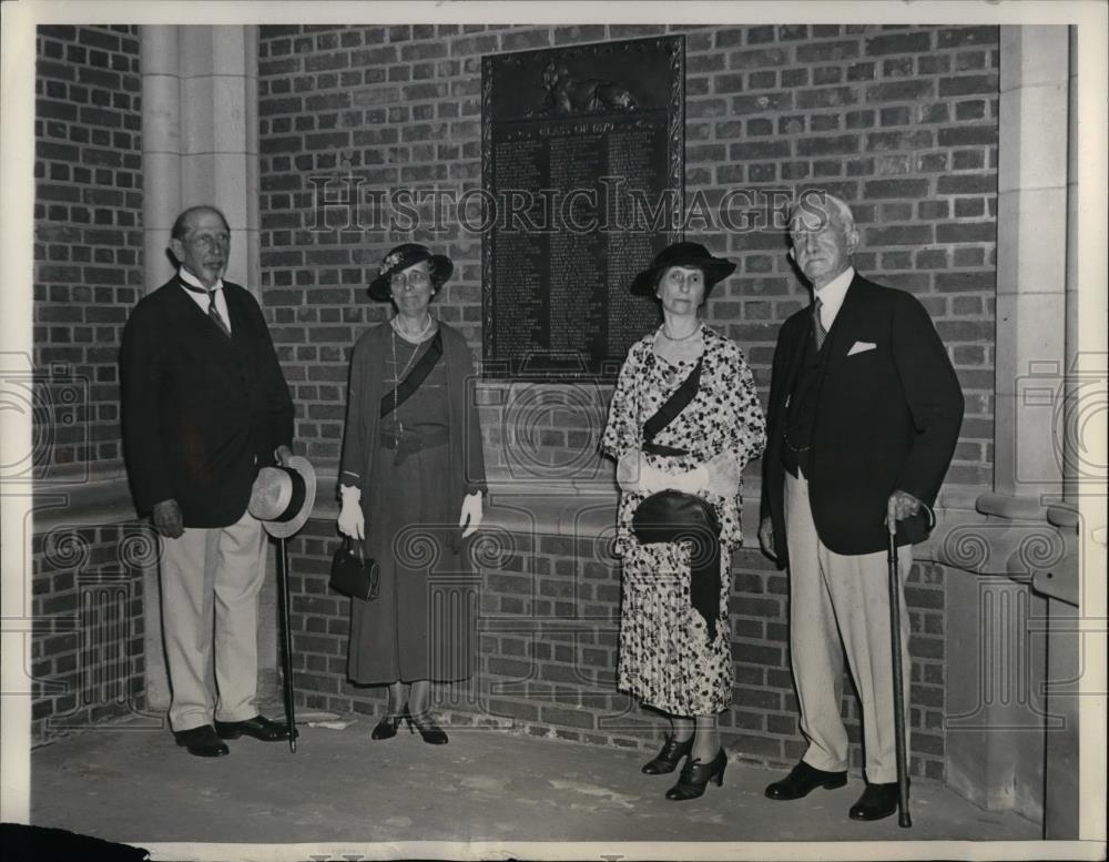 1934 Press Photo Princeton University President Robert Bridges &amp; Frank Presbrey - Historic Images