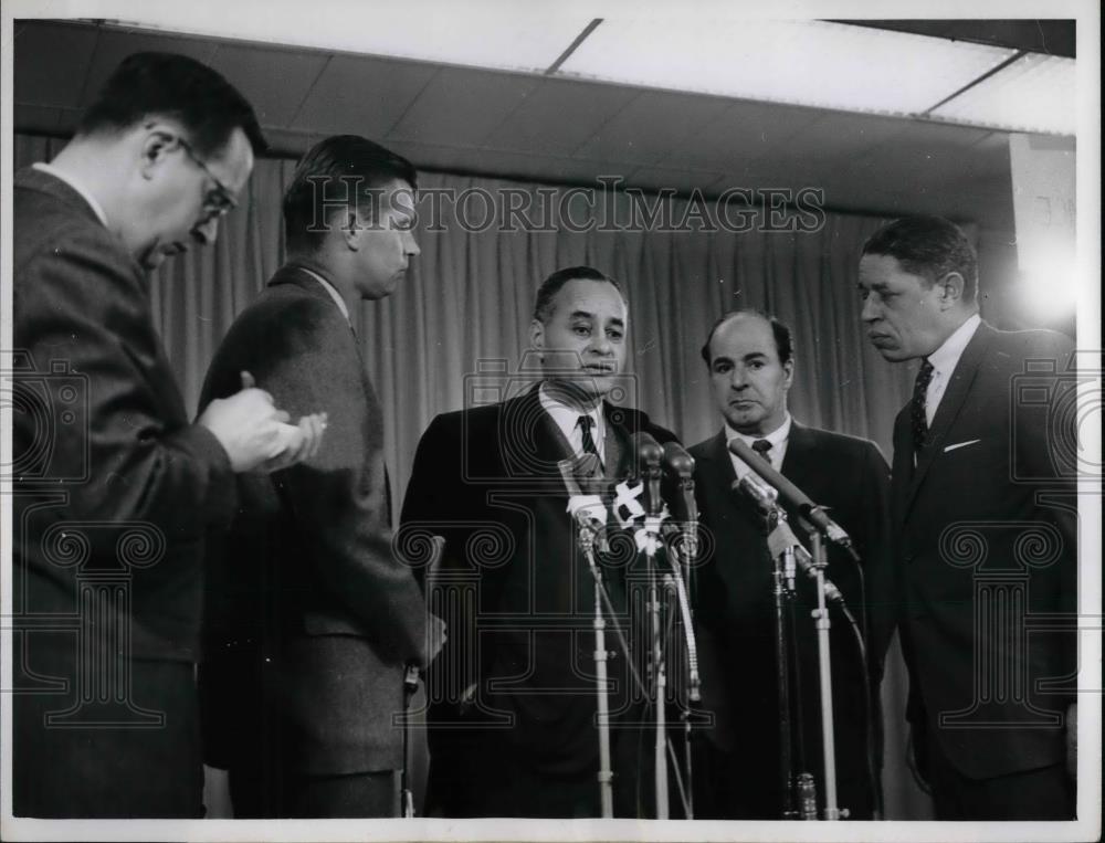 1963 Press Photo Dr Ralph Bunche UN Undersecretary Special Political Affairs - Historic Images
