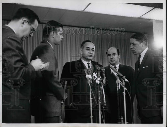 1963 Press Photo Dr Ralph Bunche UN Undersecretary Special Political Affairs - Historic Images