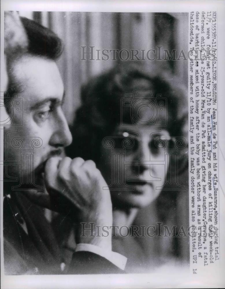 1962 Press Photo Jean Can de Put and wife Suzanne Murder Charges - nea32894 - Historic Images