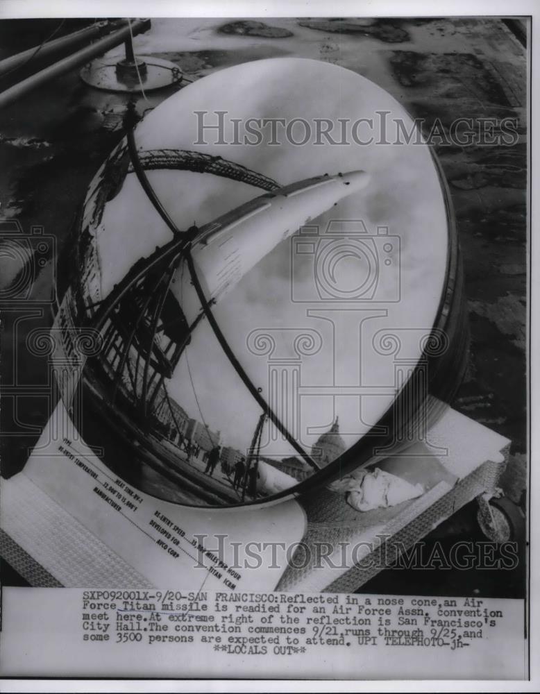 1960 Press Photo Air Force Titan Missile - nea31364 - Historic Images
