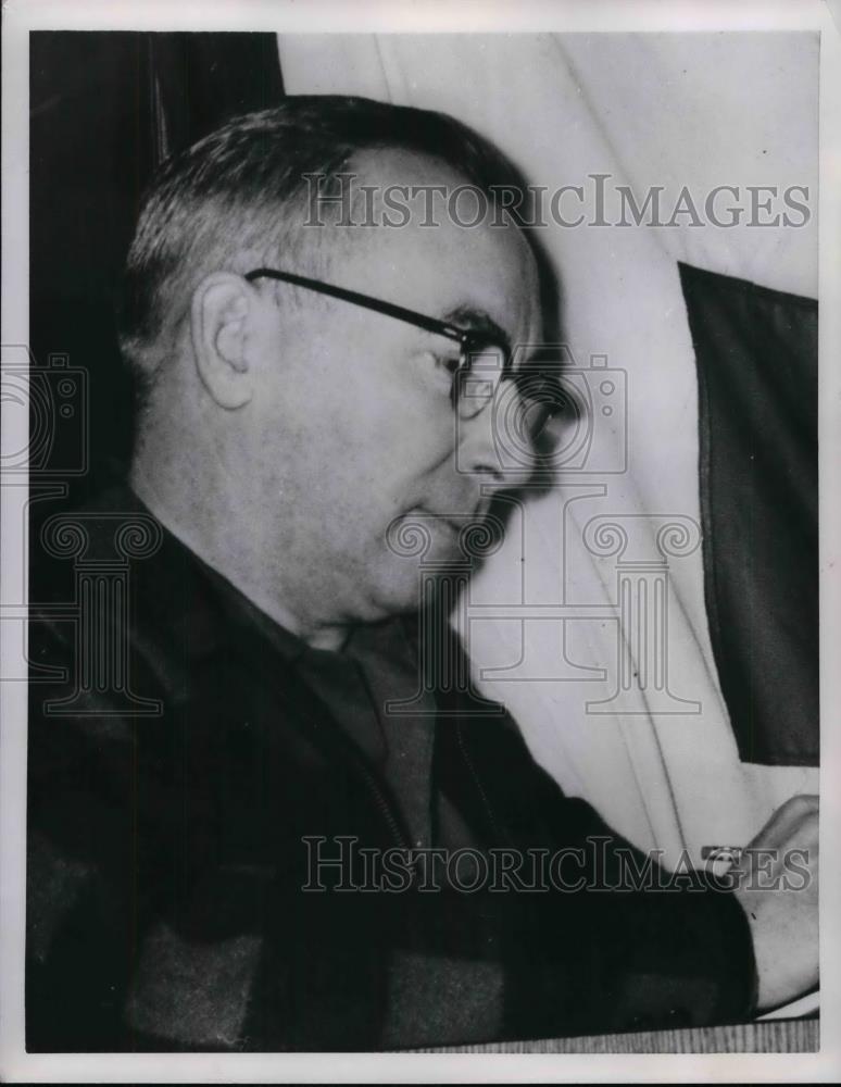 1955 Press Photo Chester F. Paige, Red Cross Area Disaster Director - nea32873 - Historic Images