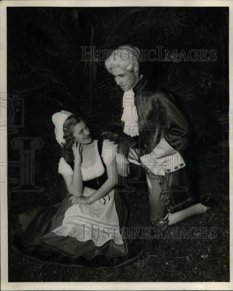 1949 Press Photo Jeane Harris, Bill Jones, Stetson University Glee Clubs - Historic Images
