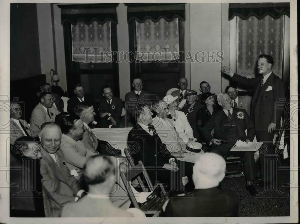 1936 Press Photo Kansas Delegates John Hamilton Campaign Manager - nea32547 - Historic Images