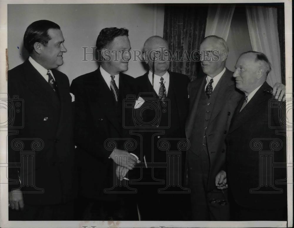 Press Photo G.O.P. Leaders Walter Hallanan, Ralph Williams and others - Historic Images