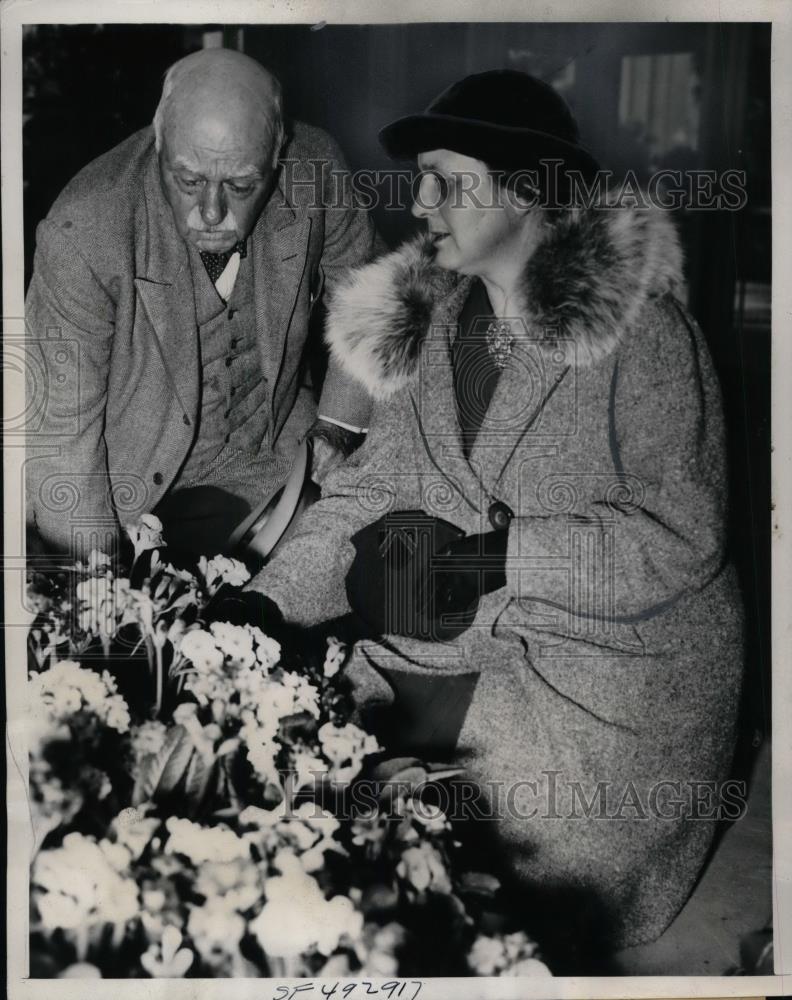 1938 Press Photo Horticulturists Mrs Luther Burbank &amp; John McLaren - nea32090 - Historic Images