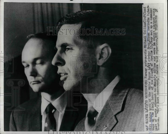 1970 Press Photo Former Astronauts Collins & Anders At White House - nea31648 - Historic Images