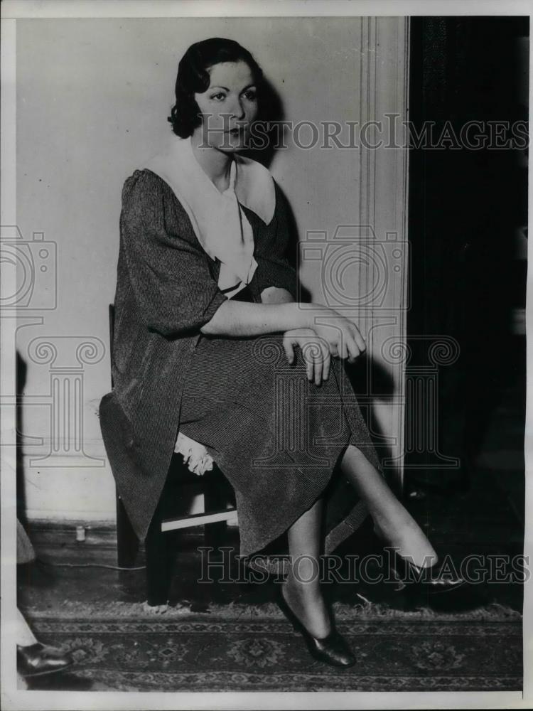 1934 Press Photo Margaret Shore, Night club Hostess charge of Felonious Assault. - Historic Images