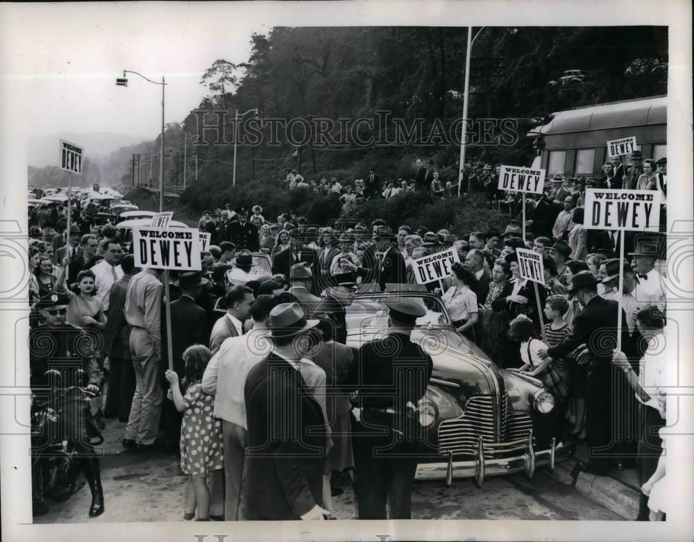 1944 Press Photo Republican Pres, candidate Thomas E. Dewey - Historic Images