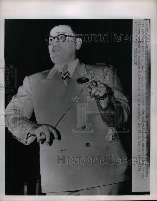 Press Photo Senator John Haluska of Cambia, Pennsylvania Pleads in Bribery Case - Historic Images