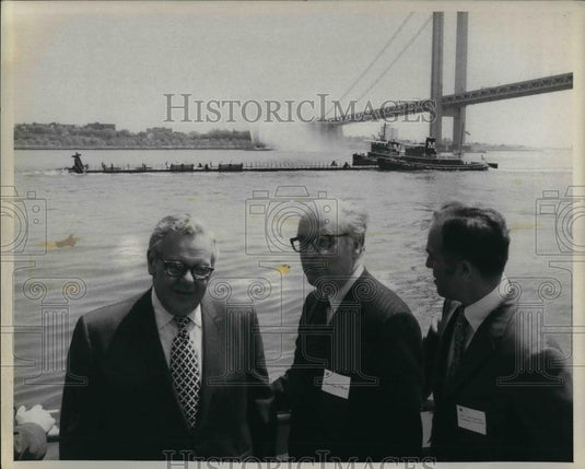 1971 Press Photo Wm Ronan,Sid Leviss & Con Eristoff in NYC - nea33577 - Historic Images