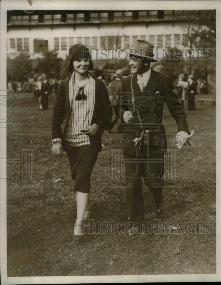 1930 Press Photo United hunts at Belmont, Dorothy Davis &amp; Count Roskwoski - Historic Images