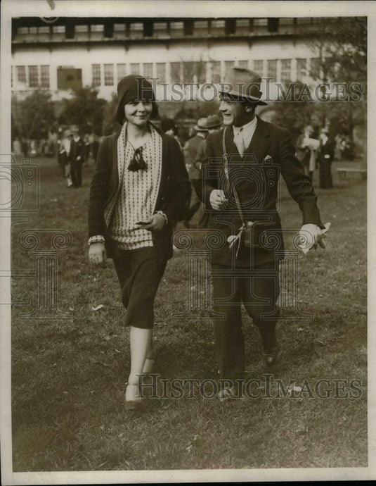 1930 Press Photo United hunts at Belmont, Dorothy Davis & Count Roskwoski - Historic Images