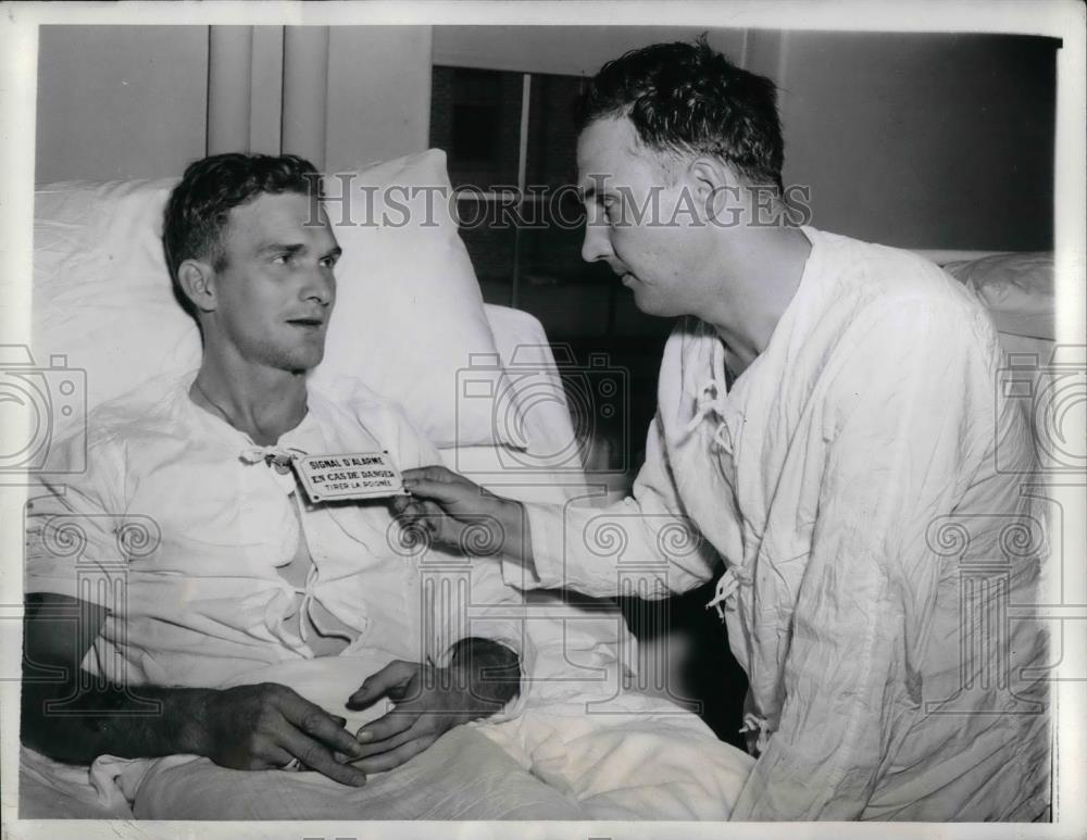 1942 Press Photo Seaman George Skinka &amp; Ernest Trimble - nea33758 - Historic Images