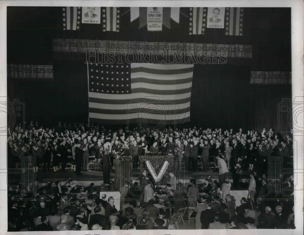 1944 Press Photo Republican Pres, candidate Thomas E. Dewey - nea30342 - Historic Images