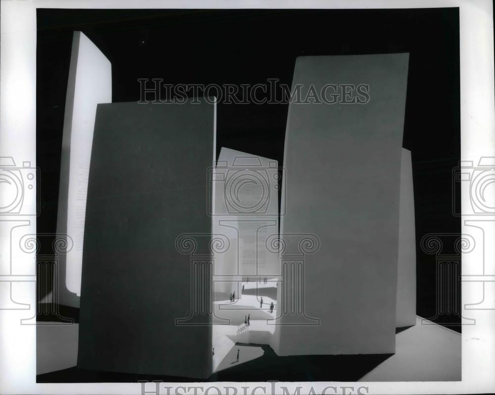 1961 Press Photo Winning design Franklin D. Roosevelt Memorial Competition - Historic Images