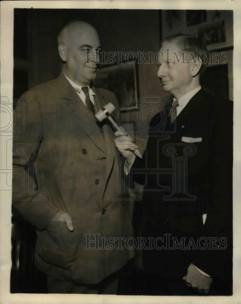 1933 Press Photo Geo Dulaney VP of natl Lumber Assn, Soule Warterfield - Historic Images