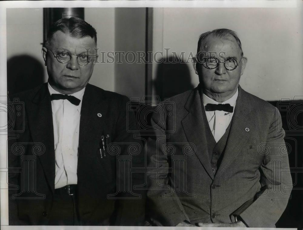 1934 Press Photo Louis Leonard, and M.F Tighe at a Steel Convention. - nea34276 - Historic Images