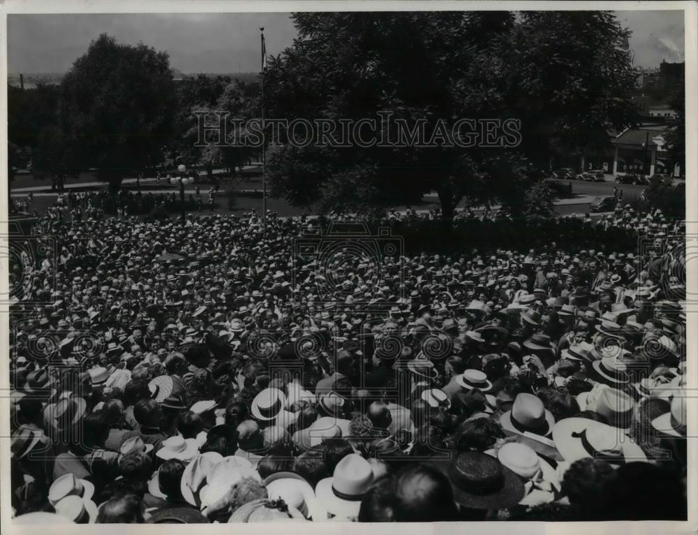 1940 Press Photo View from capital steps in Denver CO - nea32813 - Historic Images