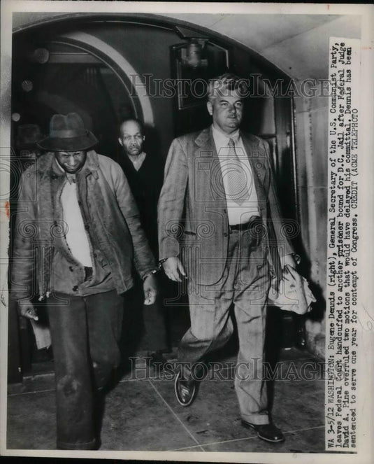 1950 Press Photo Eugene Dennis, General Secretary, U. S. Communist Party - Historic Images