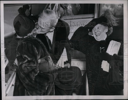1947 Press Photo Advisor to Sec of State John Foster Dulles & wife - Historic Images
