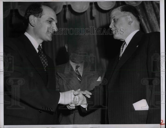 1951 Press Photo Dr. Steven urovic Marice Goldblatt Dr. Andrew C. Ivy - Historic Images
