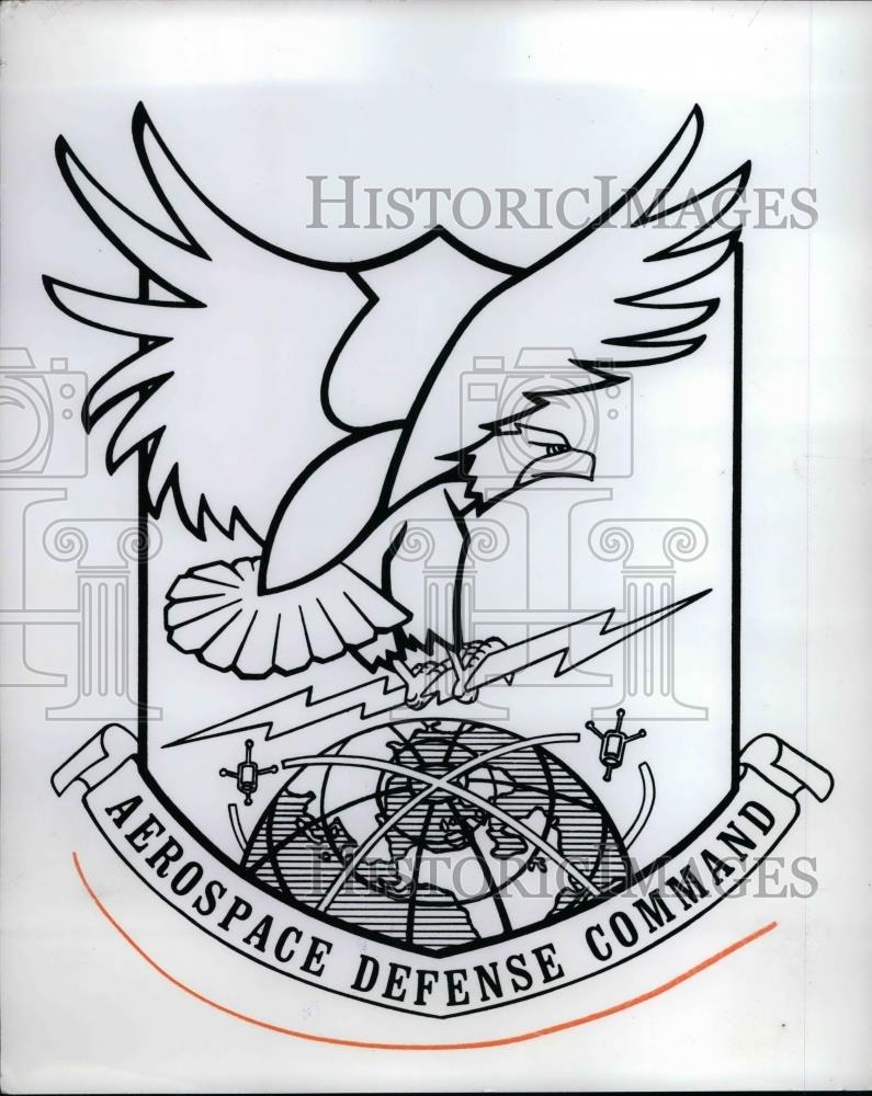 1958 Press Photo Emblem of Aerospace Defense Command - nea30803 - Historic Images