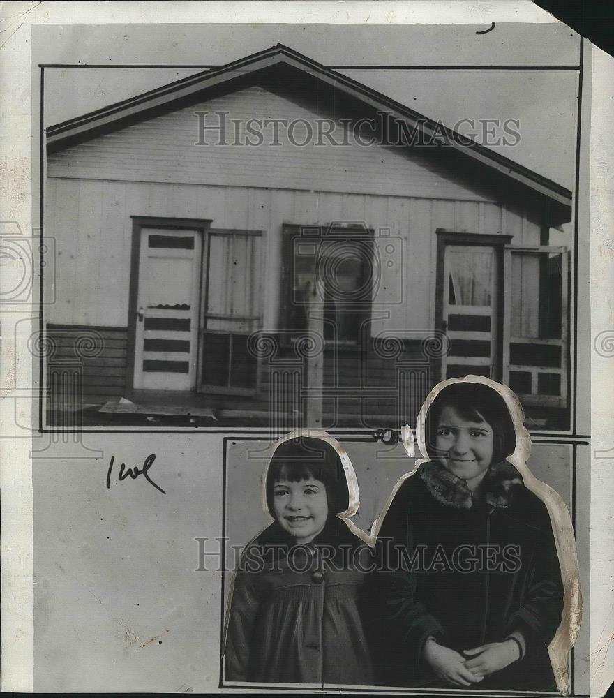 1929 Press Photo Orphans Dorris and Una Hambree Inherit $250,000 - nea38605 - Historic Images