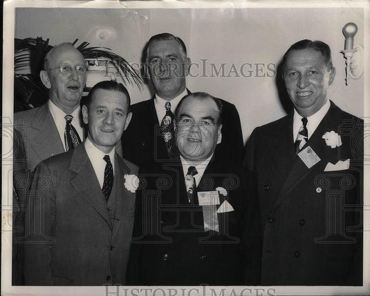 1948 Press Photo Harvey Firestone Jr., and H. D. Horton of American Trucking - Historic Images