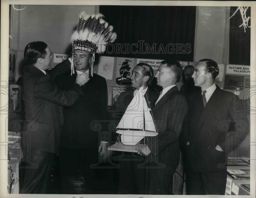 1936 Press Photo Prominent Athletes From All Fields Honored at Boys Club Lunch - Historic Images