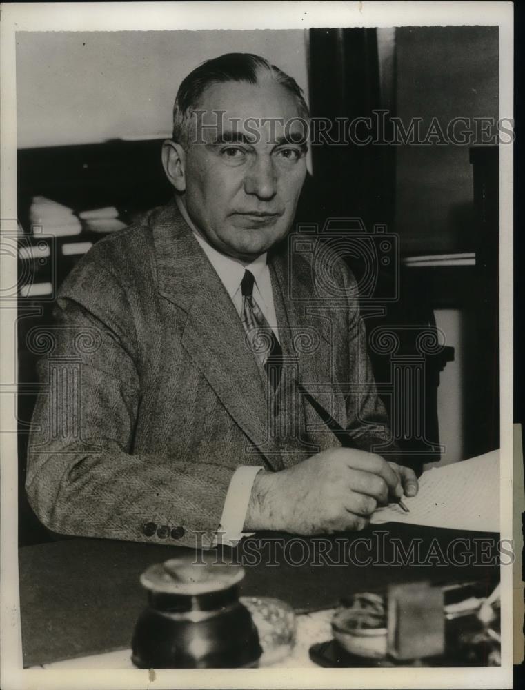1931 Press Photo Edward Litsinger, Deneen Republican leader of Cook County, IL - Historic Images