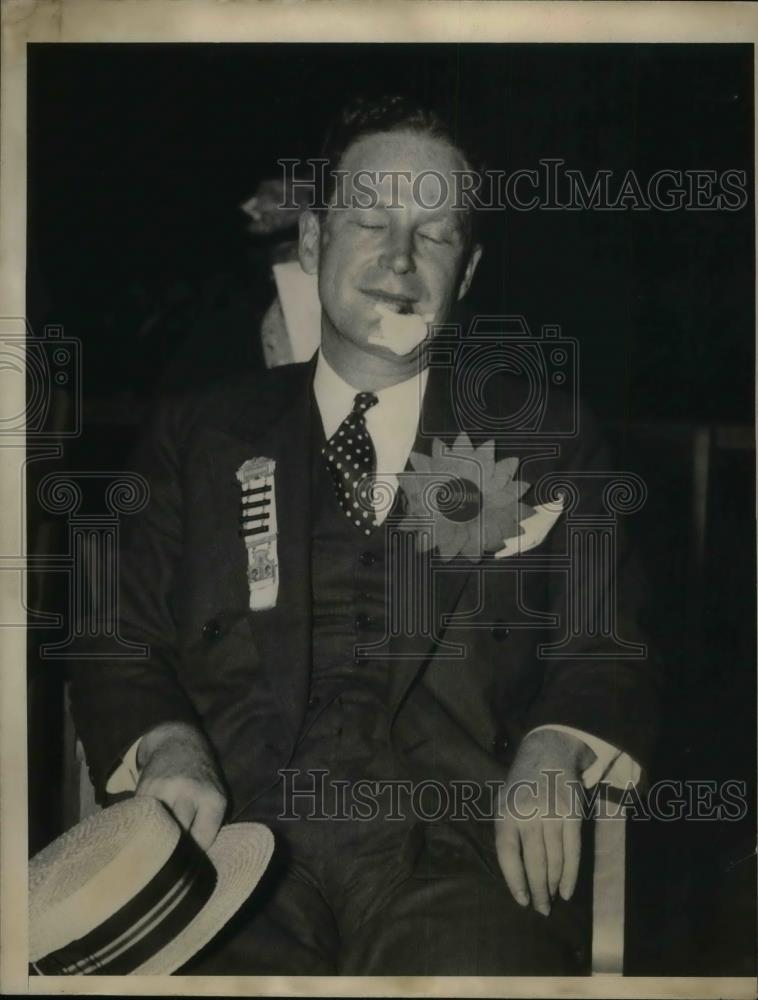 1936 Press Photo Mr John D. Hamilton in a election campaign - nea34511 - Historic Images