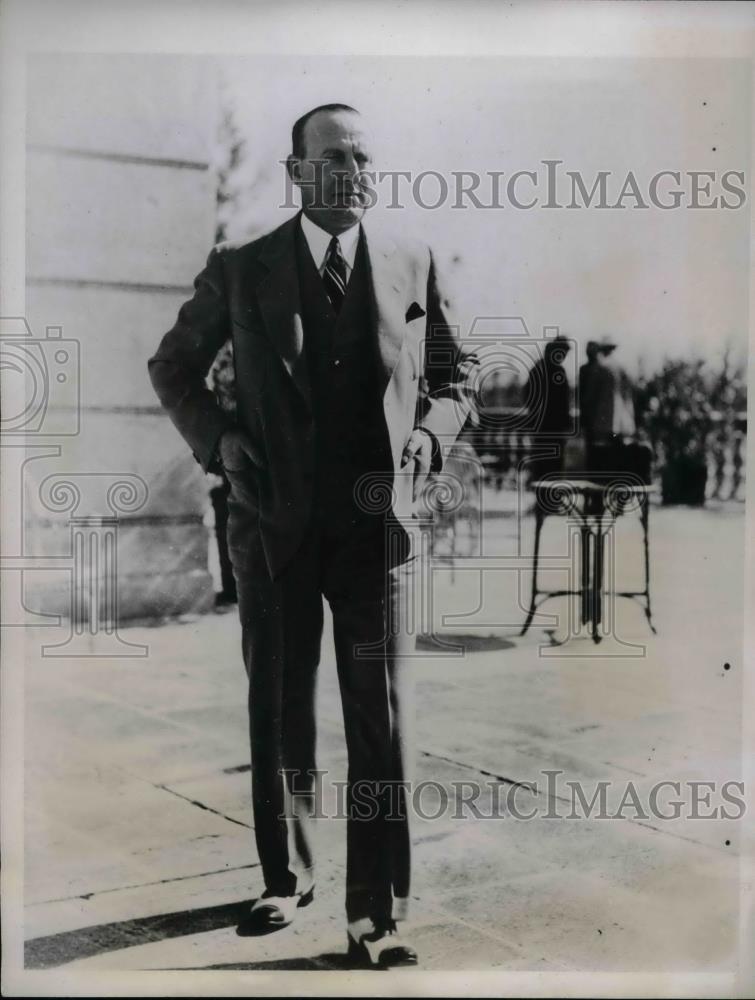 1935 Press Photo Mark Hanna president of Sate Racing Commisioners - nea36970 - Historic Images