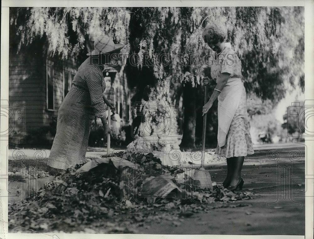 1934 Press Photo streets of Los Angeles SERA Street sweepers - nea38163 - Historic Images
