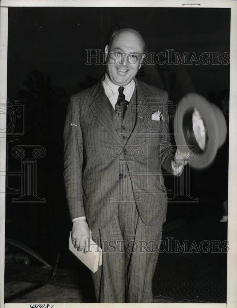 1938 Press Photo Hon. Marione Pimental Brandao Ambassador Brazil - nea40092 - Historic Images