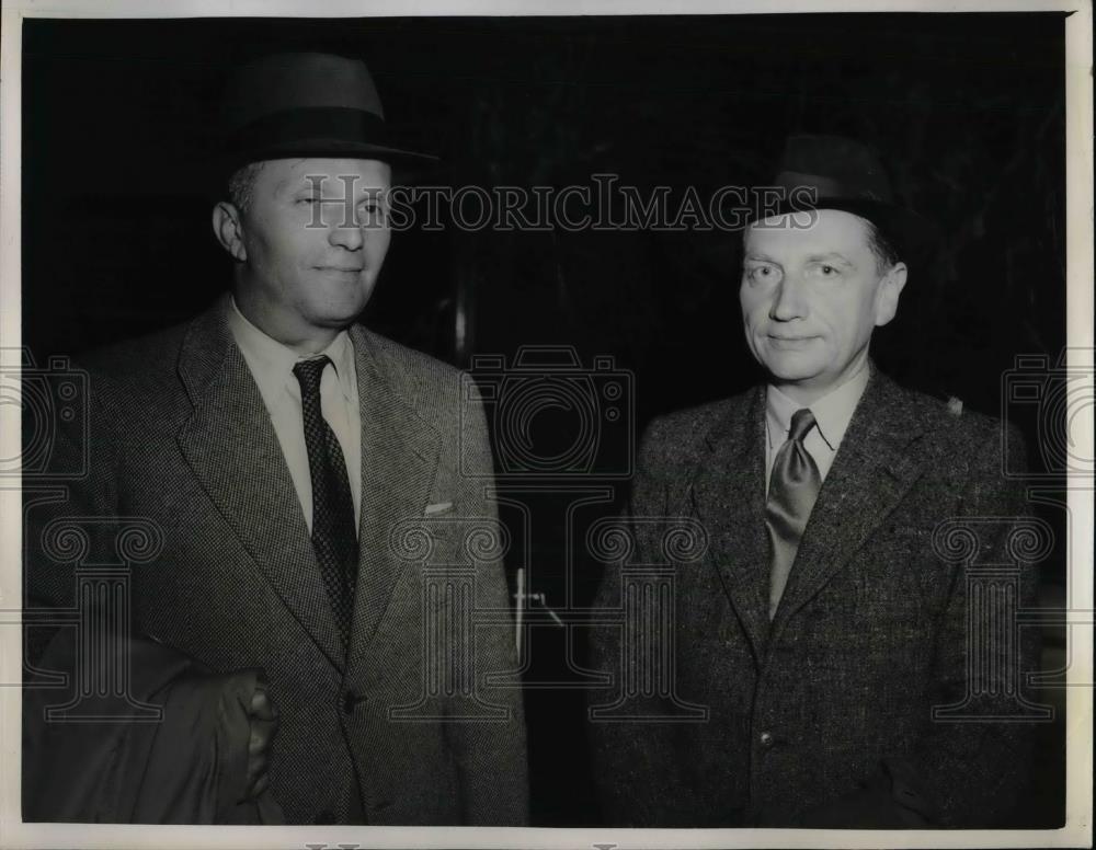 1943 Press Photo Polish delegates to UN, T Lychowski &amp; Stefan Krolikkowski - Historic Images