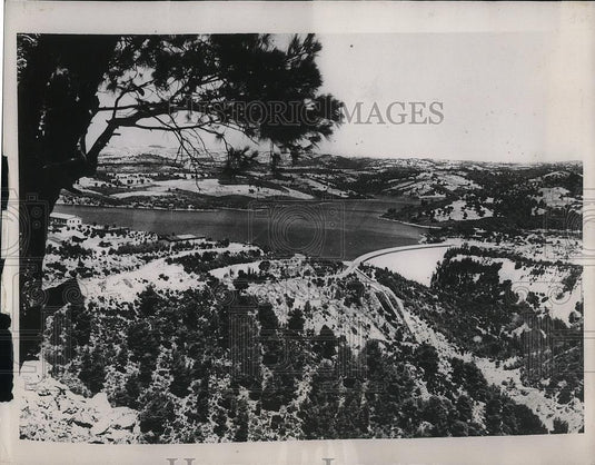 1940 Press Photo Marathon Dam, Athens, Greece - nea38151 - Historic Images