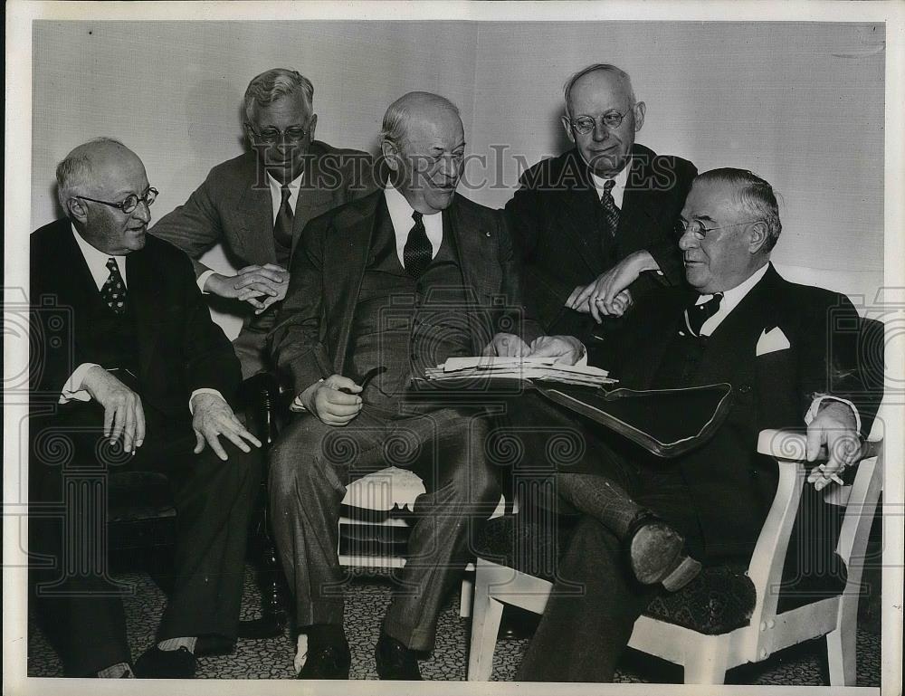1939 Press Photo Wis Gov Heil,&amp; businessmen Barb,Falk,Story,Watson - nea36563 - Historic Images