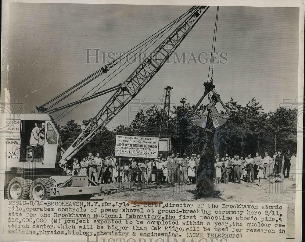 1947 Press Photo Dr. Lyle B. Borst Brookhaven National Laboratory - nea39255 - Historic Images