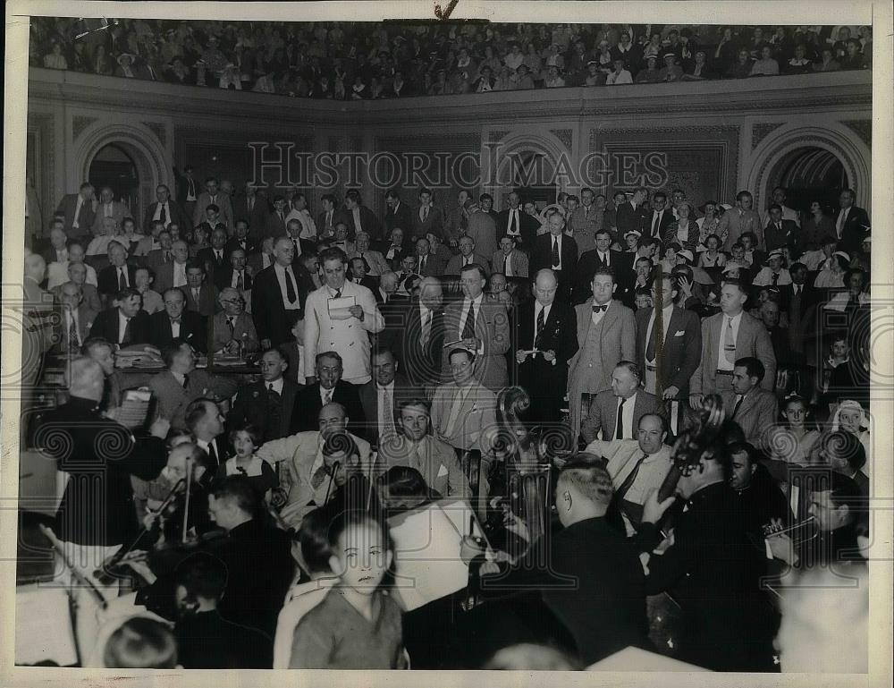 1934 Press Photo U.S. Marine Band Entertains Congress - nea38393 - Historic Images