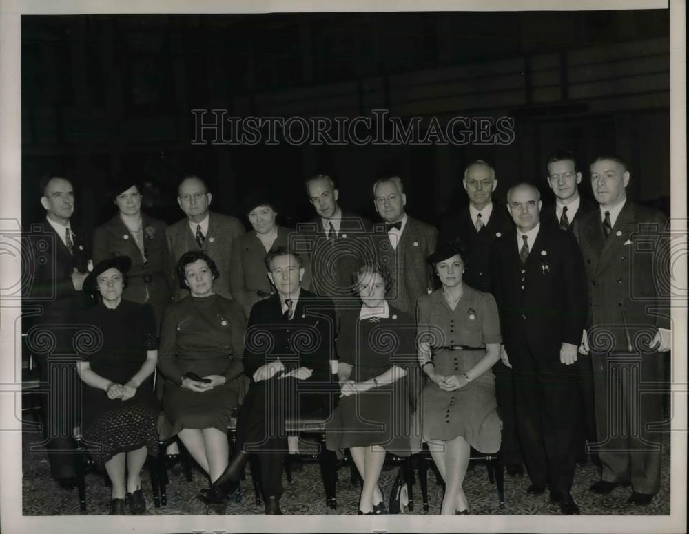 1938 Press Photo New York State Education Association Executive Committee - Historic Images
