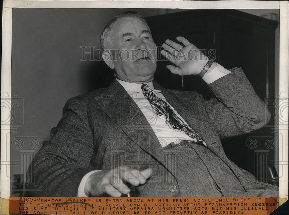1944 Press Photo Senator Barlkey Press Conference Senate - nea38090 - Historic Images