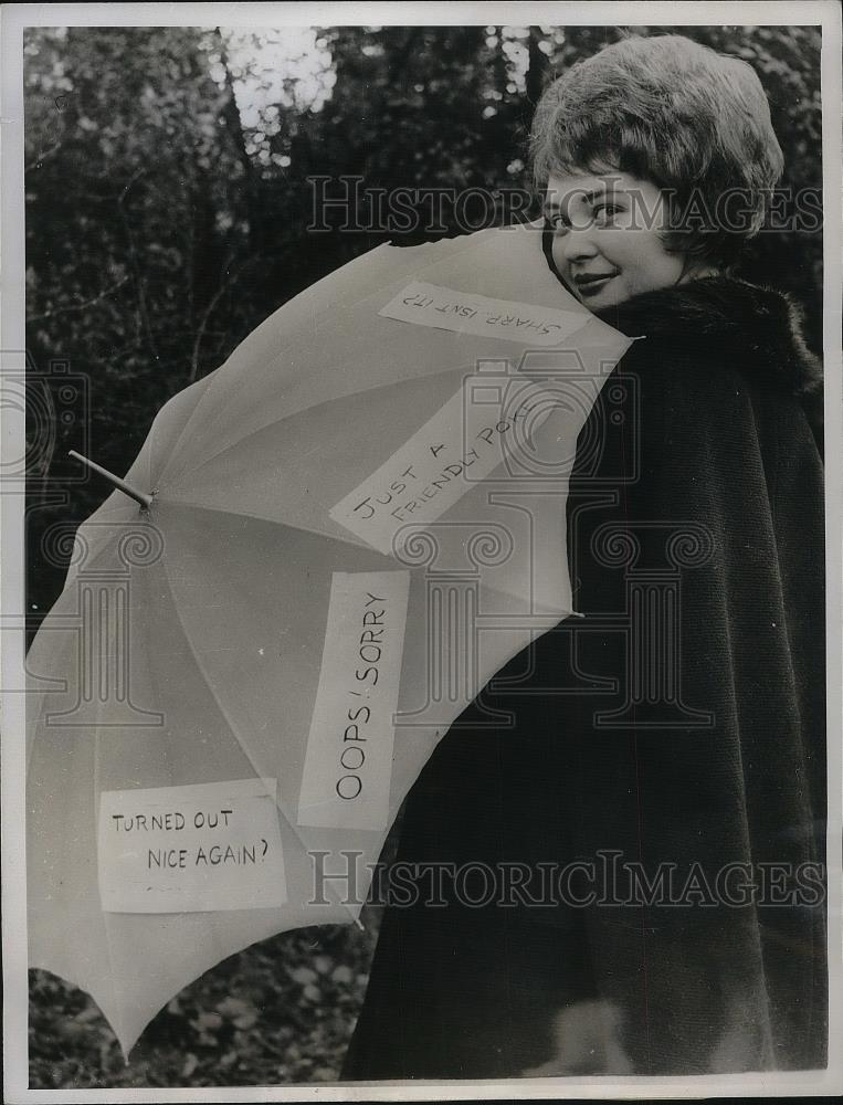 1961 Press Photo Lilliane Eberle, French Born Model - nea38228 - Historic Images