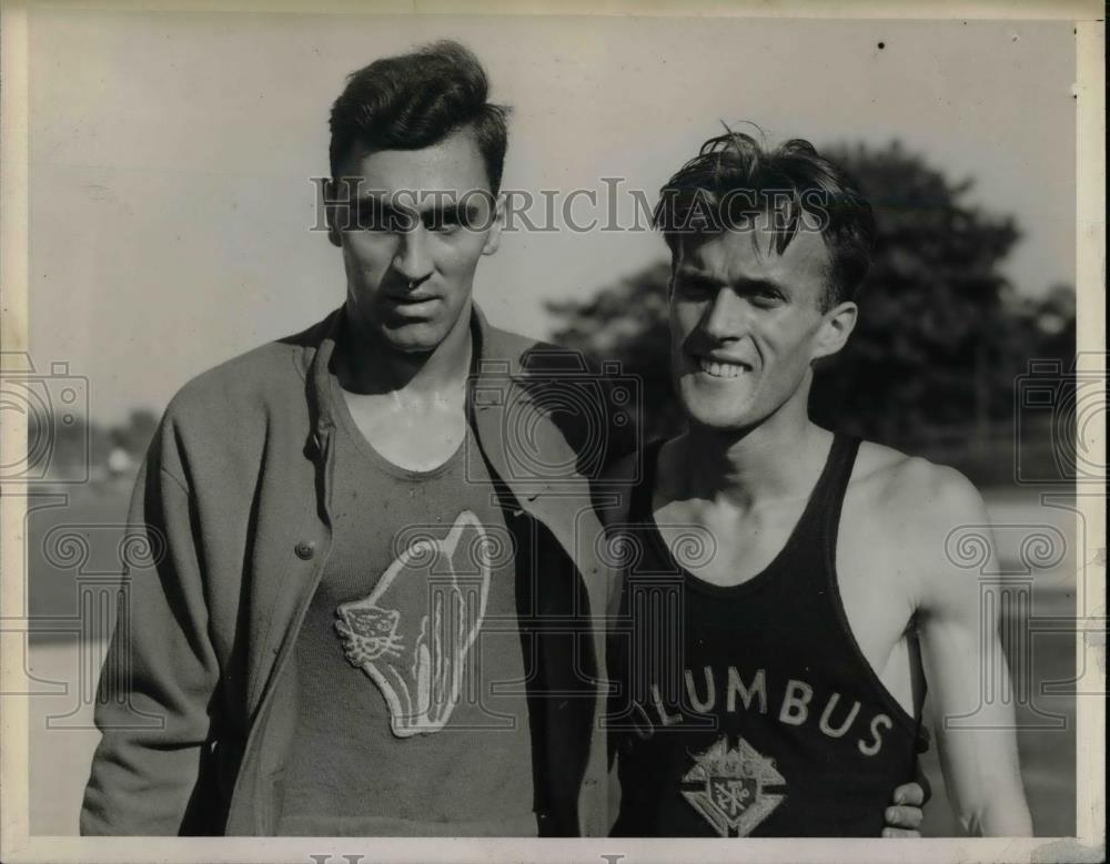 1938 Press Photo Joe Scott at National Decathlon in New York - Historic Images