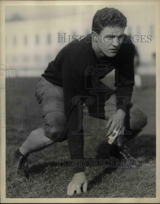 1934 Press Photo James McCormick Left End University California Football Team - Historic Images