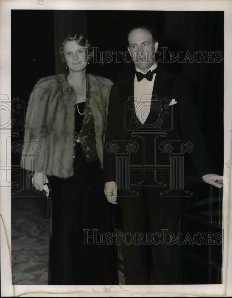 1939 Press Photo Mr. and Mrs. Martin Kastengren, Swedish Consul General - Historic Images