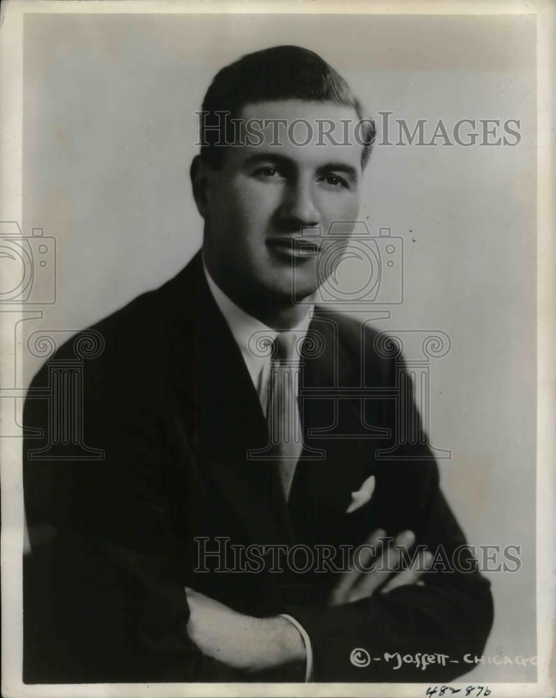 1939 Press Photo Gerald Vanderbilt Hollins Jr. Engaged to Heiress Betty Armour - Historic Images
