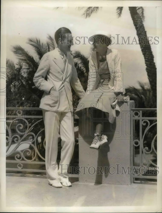 1935 Press Photo Mr & Mrs John Morel Van Schaick in the Bahamas - nea34517 - Historic Images