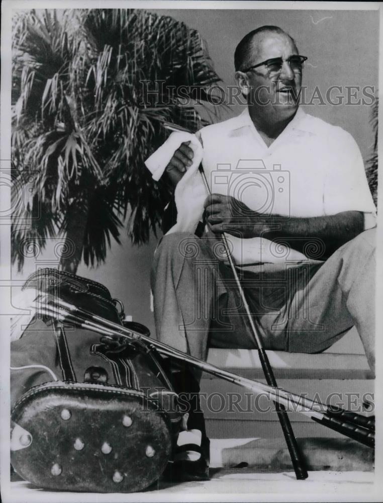 1961 Press Photo Al Lopez, Chicago White Sox Manager in Tampa, Florida - Historic Images